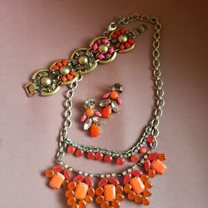 Stella & Dot set, necklace,  earrings,  bracelet